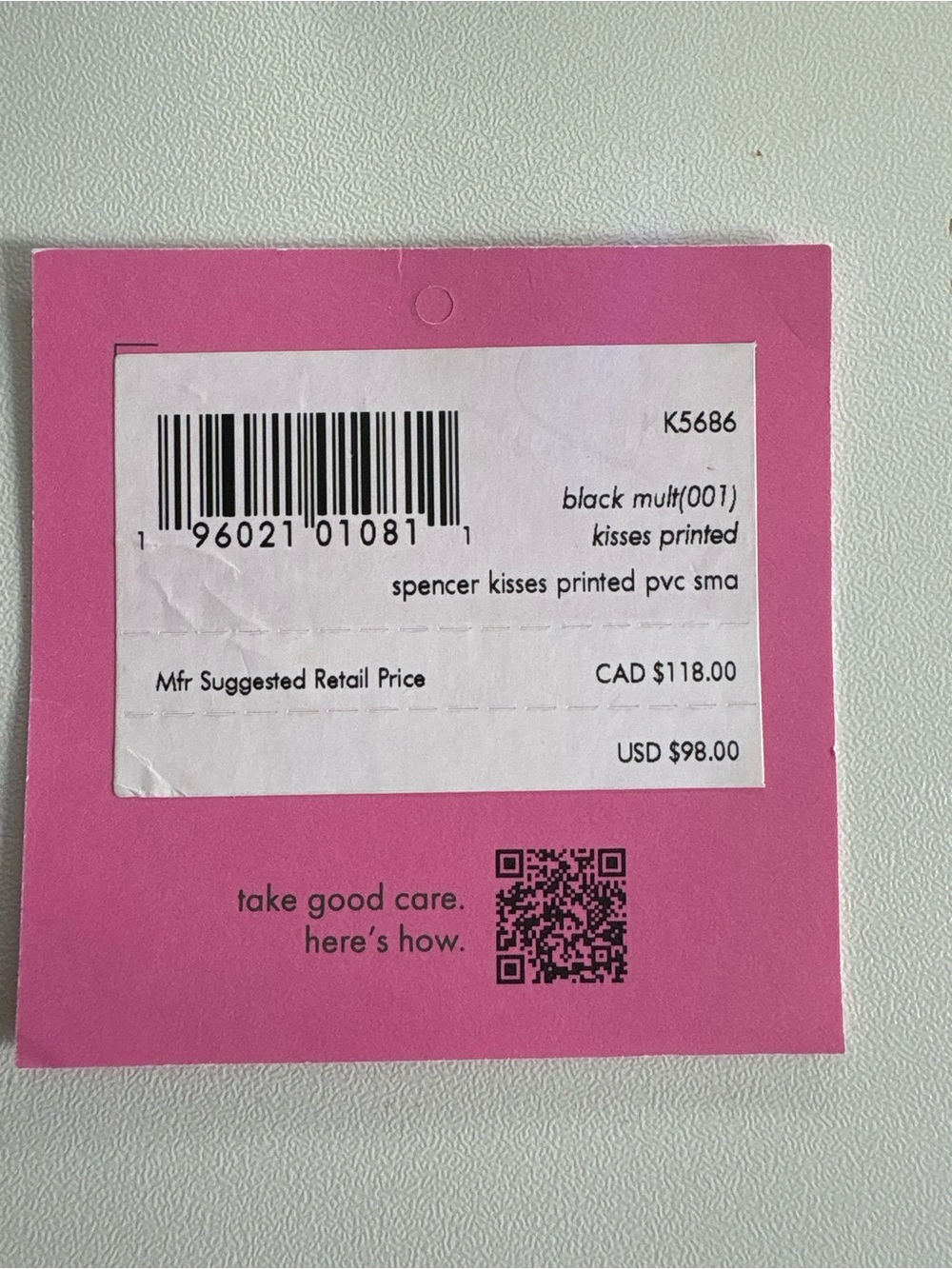 kate spade Black Wallet with Red Lip Motif - Picture 6 of 8